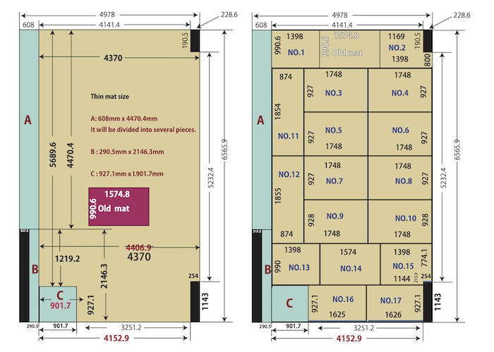 Personalized Tatami Layout Proposal Example 2