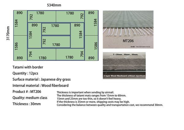Custom tatami layout proposal for a client room