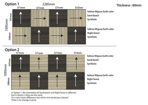 Custom tatami layout proposal for a client room