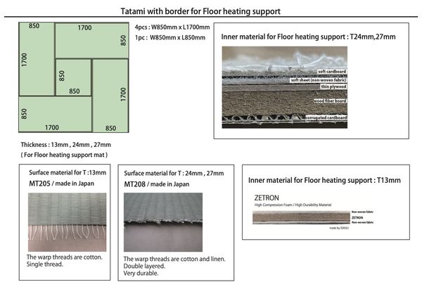Custom tatami layout proposal for a client room