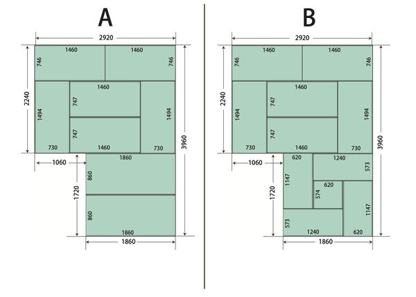 Custom tatami layout proposal for a client room