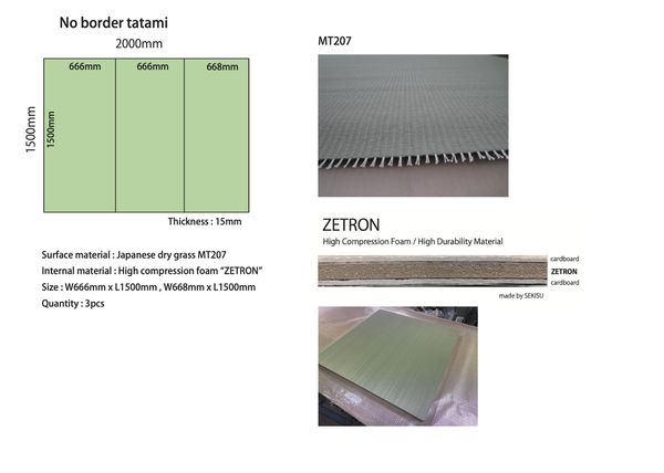 Custom tatami layout proposal for a client room