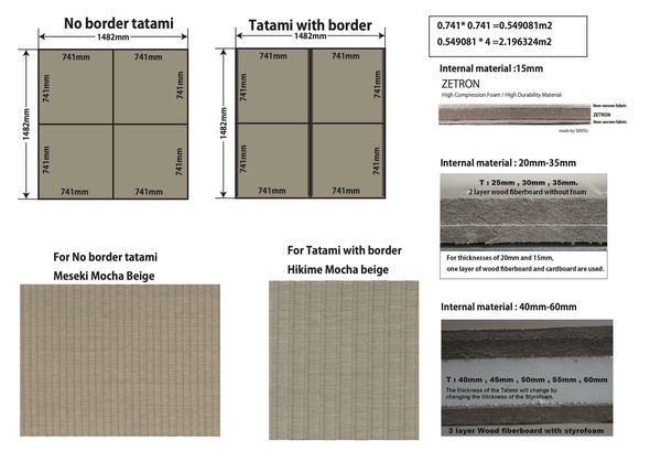 Custom tatami layout proposal for a client room