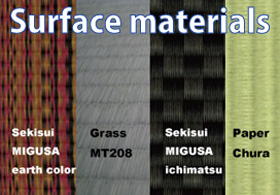 Surface of tatami